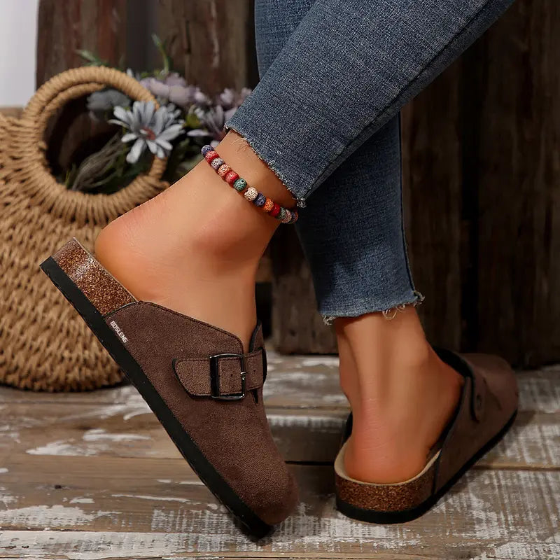 Suede Cork Clogs - pdp-3