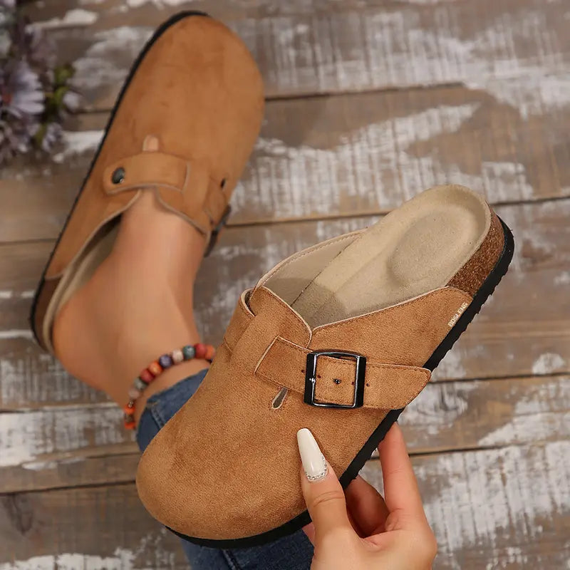 Suede Cork Clogs - pdp-4