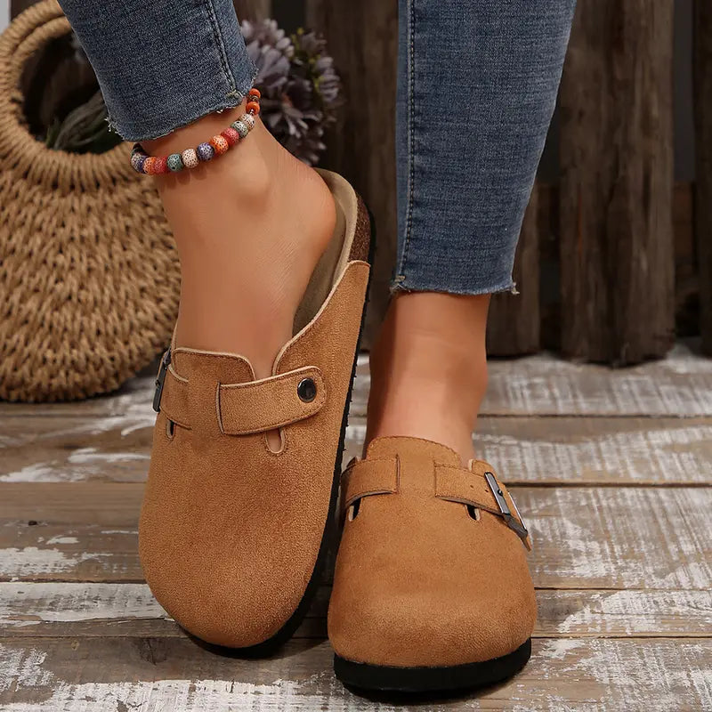 Suede Cork Clogs - pdp-5