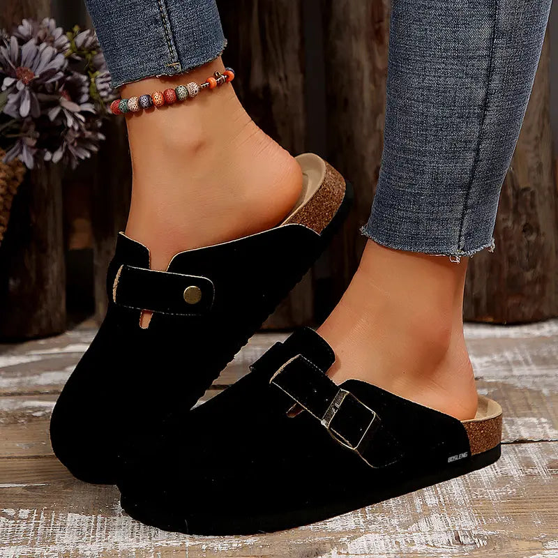 Suede Cork Clogs - pdp-6