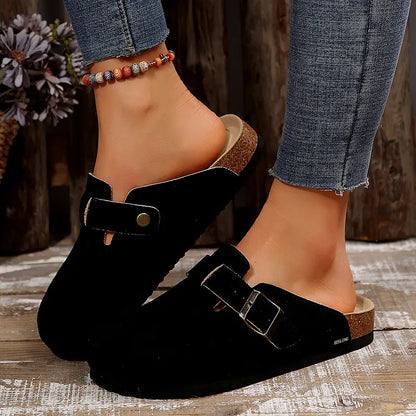 Suede Cork Clogs - pdp-6