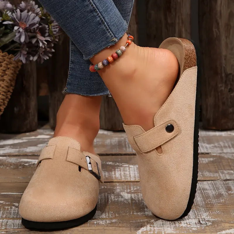 Suede Cork Clogs - pdp-9