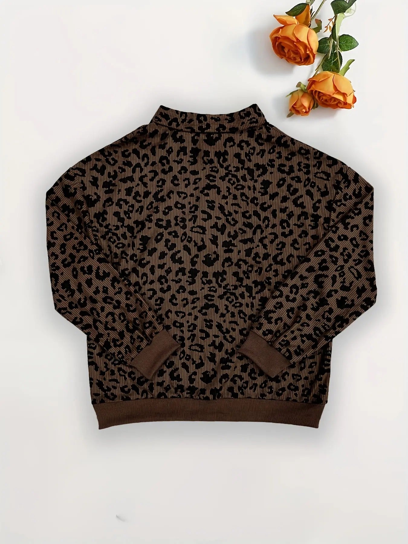 Londolina Leopard Half-Zip Pullover
