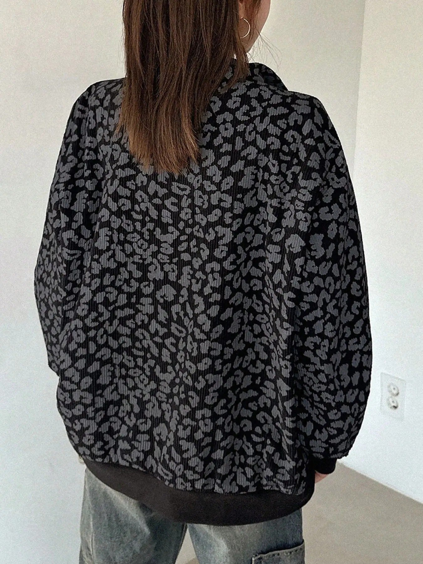 Londolina Leopard Half-Zip Pullover