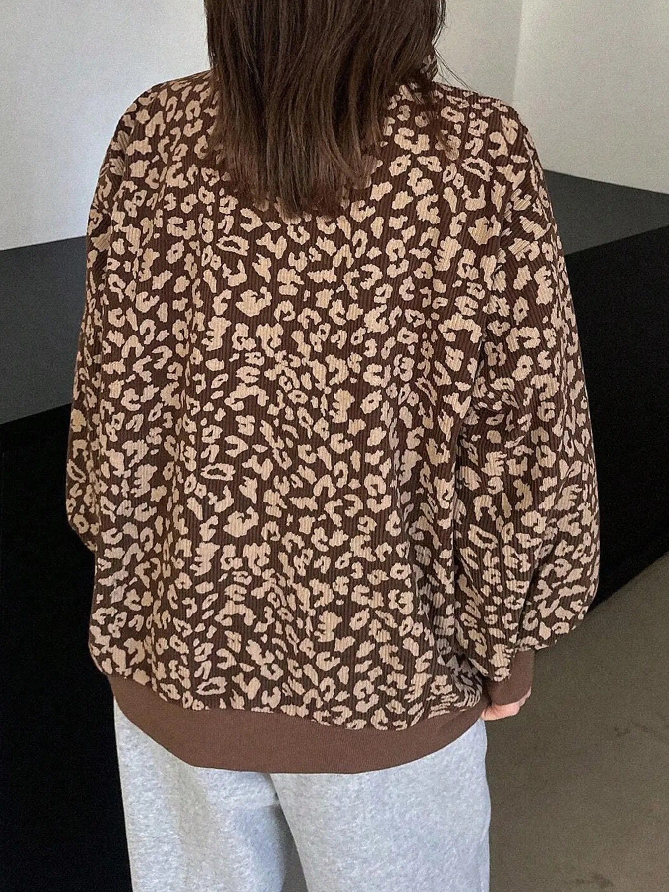 Londolina Leopard Half-Zip Pullover